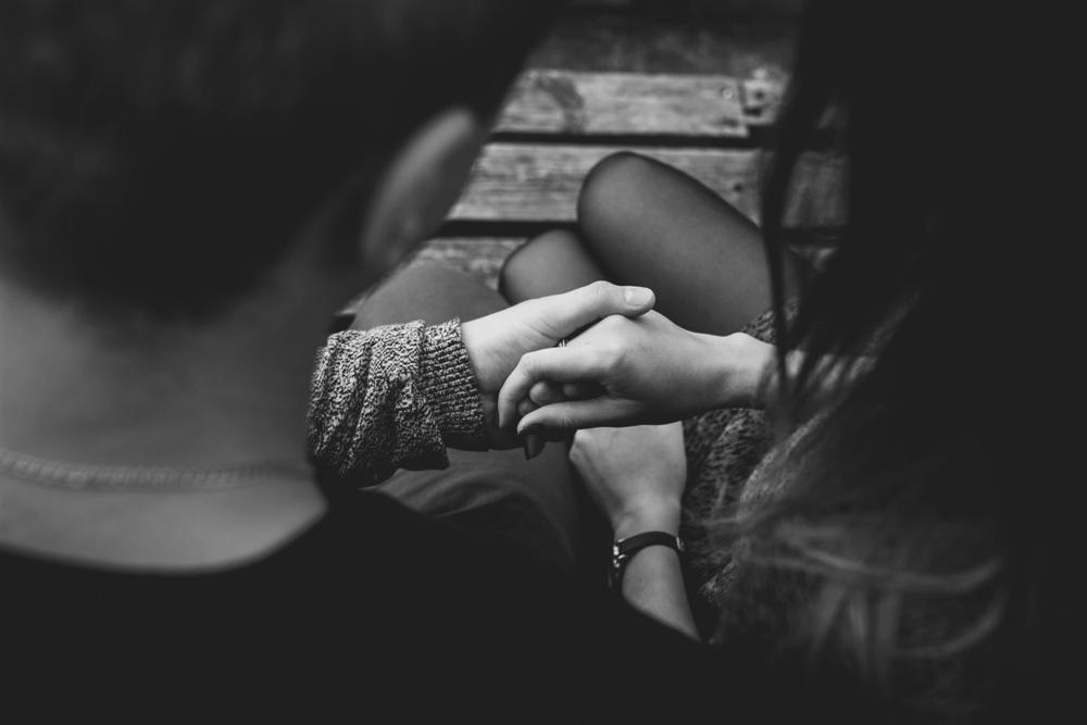 Holding hands