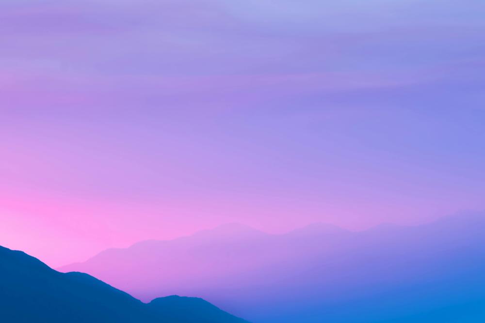 Mountain silhouette