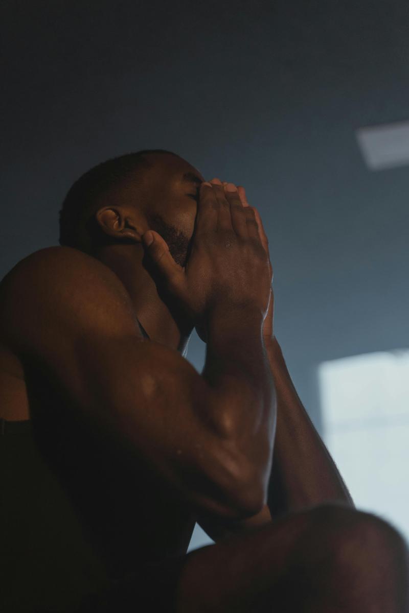 Stressed man