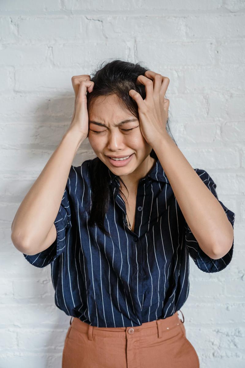 Stressed person