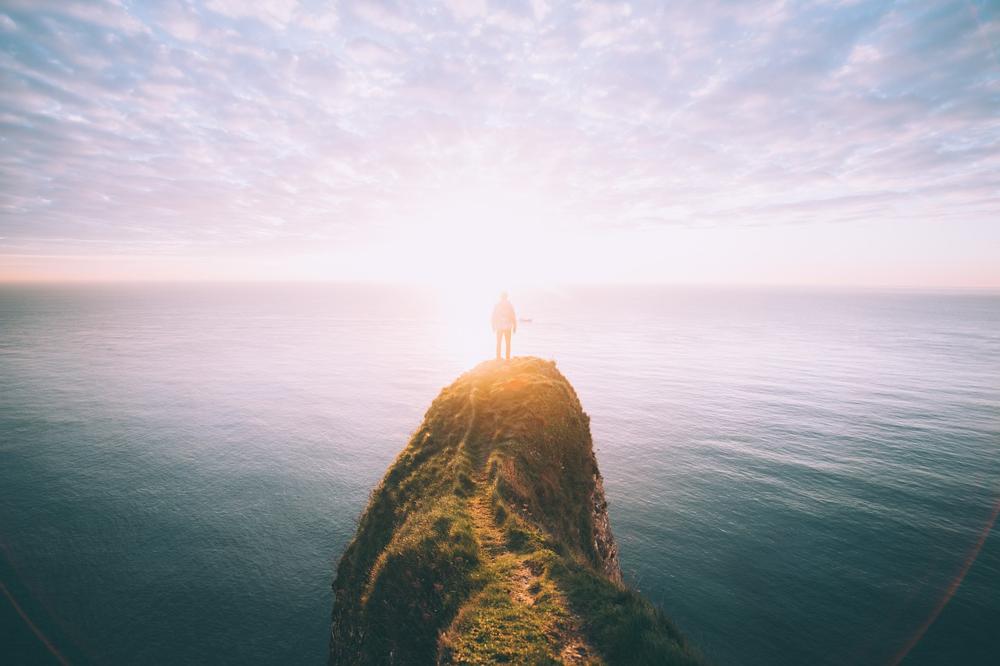 cliff sunrise